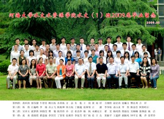 2009届河海大学注册送体验金
水文专业本科1班毕业留念