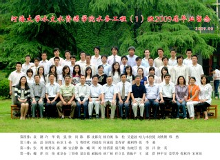 2009届河海大学注册送体验金
水务专业本科1班毕业留念